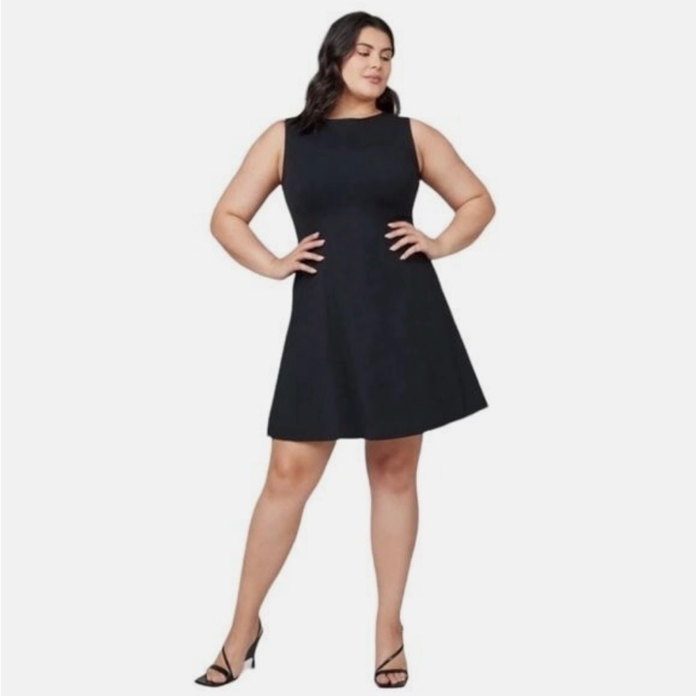 SPANX Perfect Fit & Flare Sleeveless Dress in Black